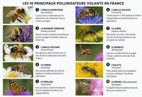Dix pollinisateurs de France